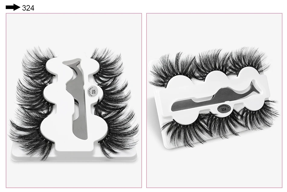 SEXYSHEEP, 3 пары, 25 мм, 8D, норковые ресницы, натуральные, длинные, для завивки накладных ресниц, объем, накладные ресницы, макияж, удлинение, ресницы «maquiagem»