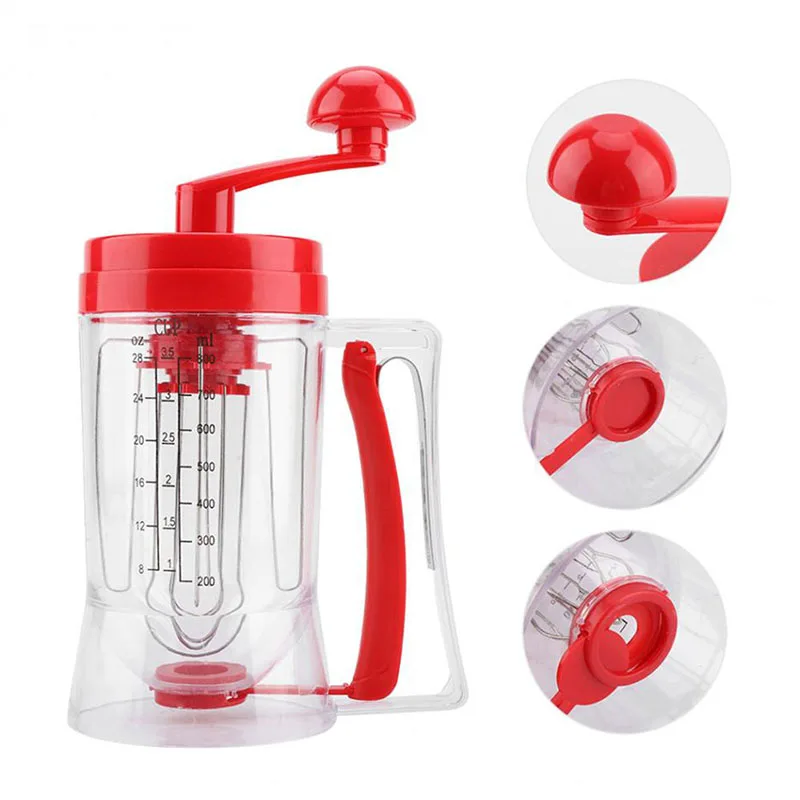 Ручной блинчик диспенсер теста для капкейков Блендер Машина кухонный инструмент