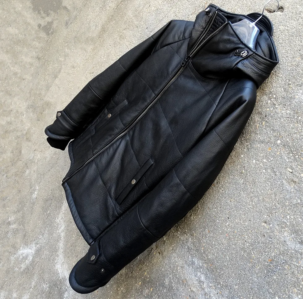 

Fashion Classic Winter Warm Cow Jackets Men's Genuine Leather Jacket Thinker Clothing