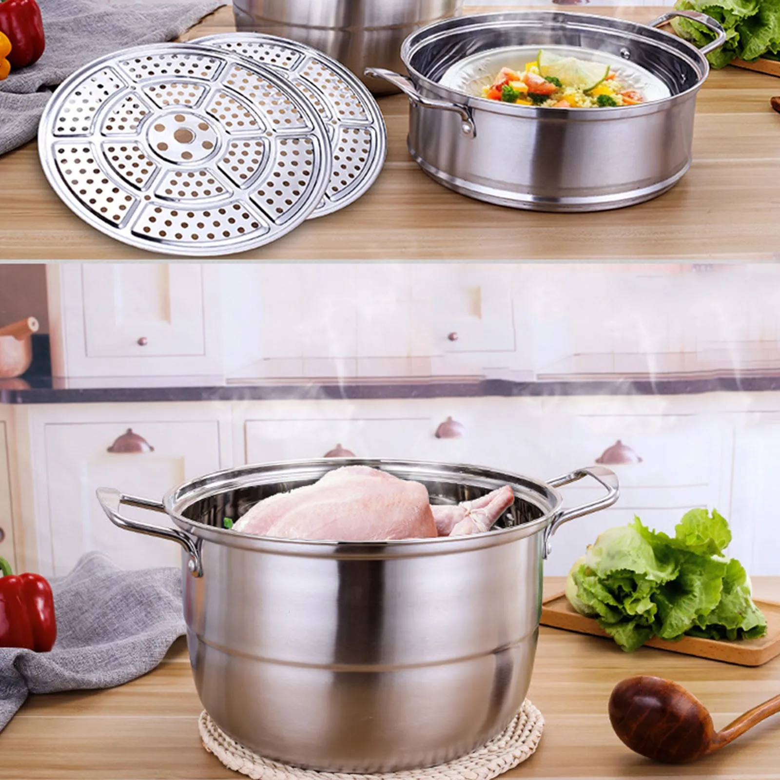 

2pcs 11inch Pressure Cooker Canner Rack Detachable Legs Canning Rack Pressure Cooker Rack For Pressure Canner Kitchen Steamers