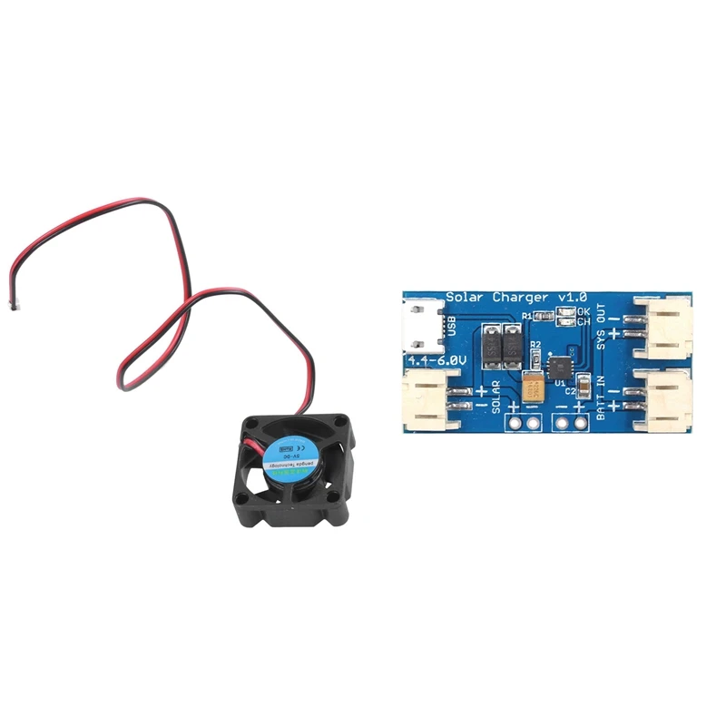 

1 Pcs Active Cooling Mini Fan Black & 1 Pcs CN3065 Lithium Battery Charger Board Module