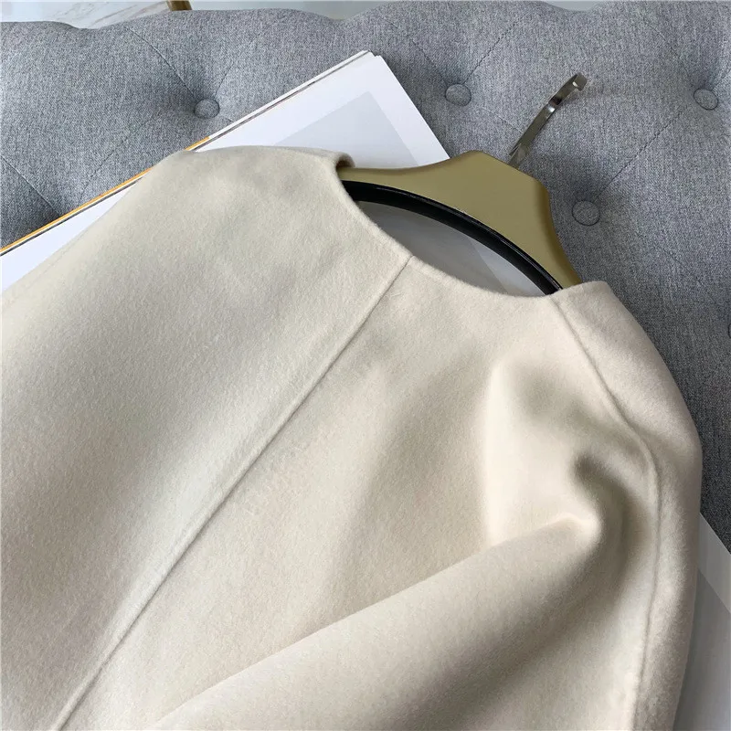 2019 Elegant Winter White Cashmere Sweaters Pullovers For Women Runway Long Sleeve Female Knitted Sweater Jumper Clothes | Женская