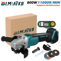 125100mm 4 speed brushless electric angle grinder cordless diy woodworking power tool grinding machine for 18v battery