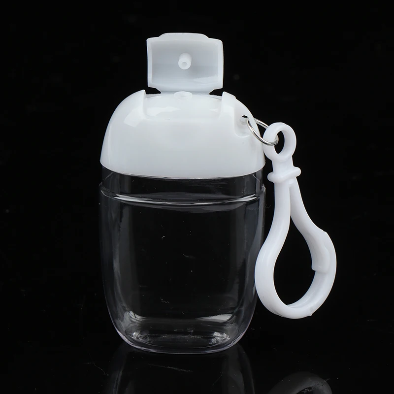 

30ml Portable Empty Hand Sanitizer Travel Small Cleaning Keychain Squeeze Bottle Small sample split bottle flip bottle