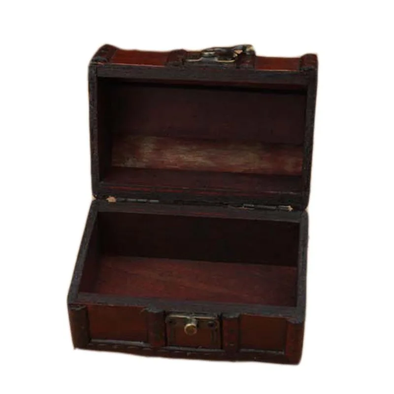 2 шт. деревянный ящик для хранения ювелирных изделий|retro jewelry boxes|storage boxtreasure chest |