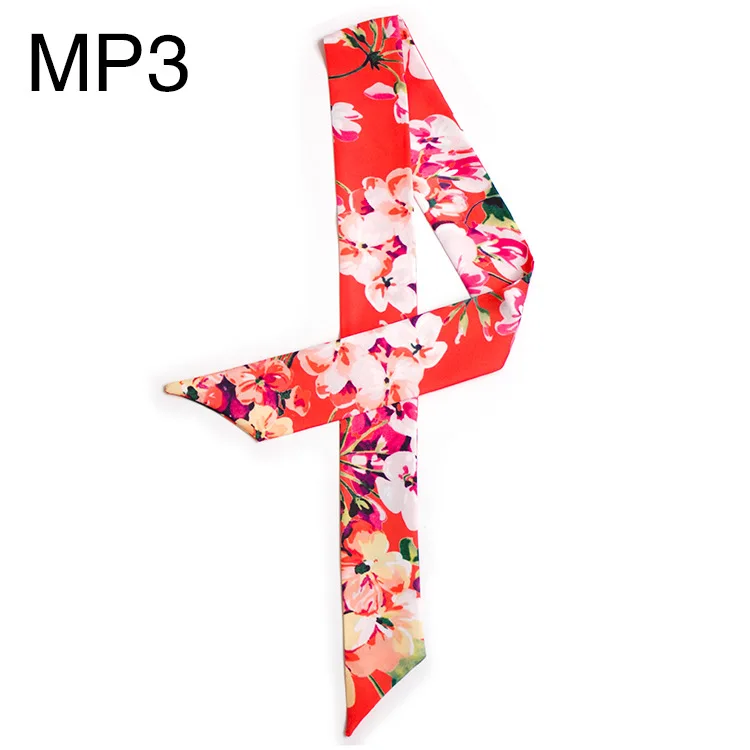 

Новый женский шарф маленького размера с длинными искусственными волосами и цветным цветочным принтом