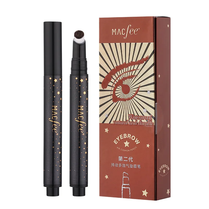 

Shopify Dropshipping New Eyebrow Pigment Waterproof Air Cushion Eyebrow Pen Long-lasting Liquid Eye Brow Pencil Makeup Tool