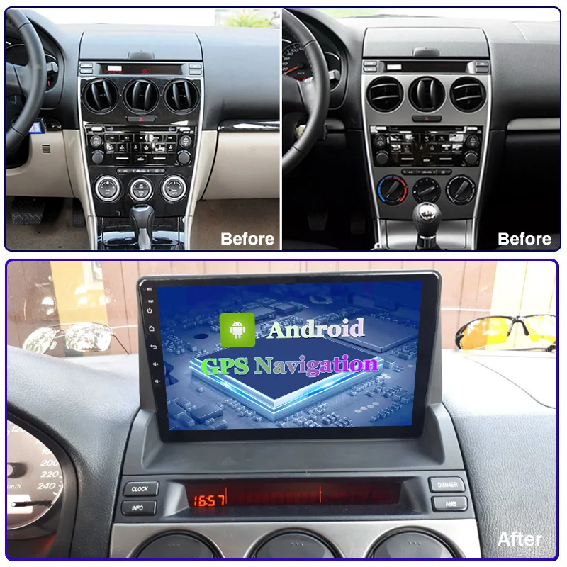 Для Mazda 6 2004 2015 2 din Android автомобильное радио стерео WIFI GPS навигация мультимедийный