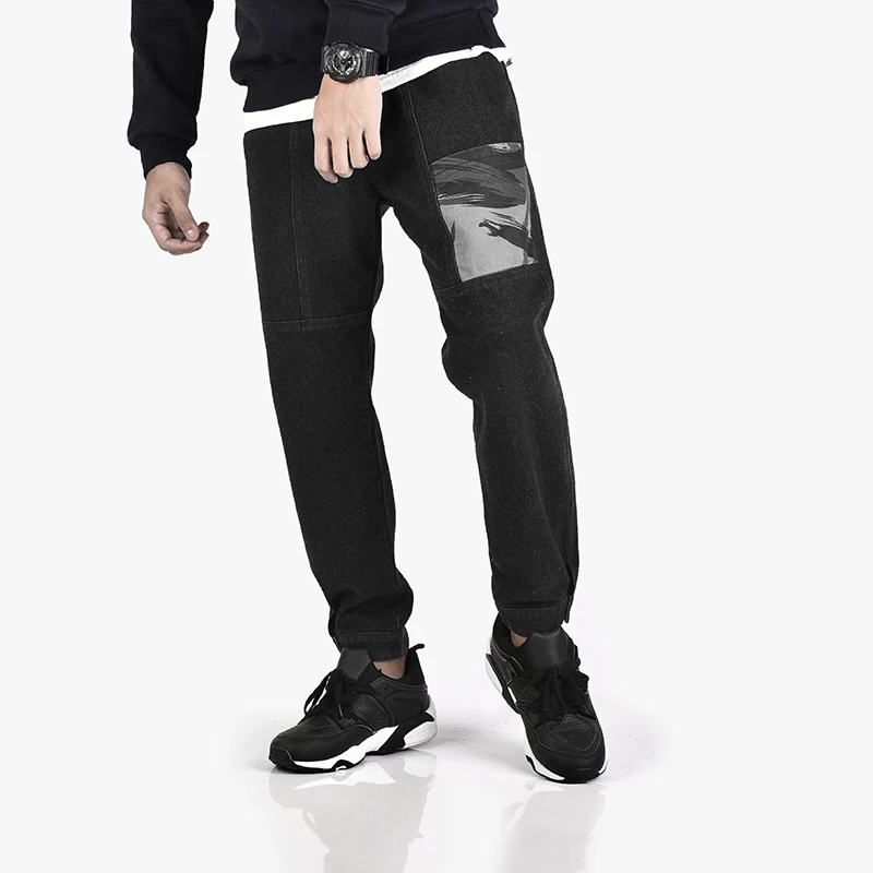 Брюки султанки мужские спортивные брюки карандаш джинсы в стиле хип хоп уличные