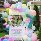 Пончик воздушные цифры Конфеты Мороженое Цифровой шар гирлянды Baby Shower счастливые День рождения украшения для детейвоздушные шары игрушки для девочек