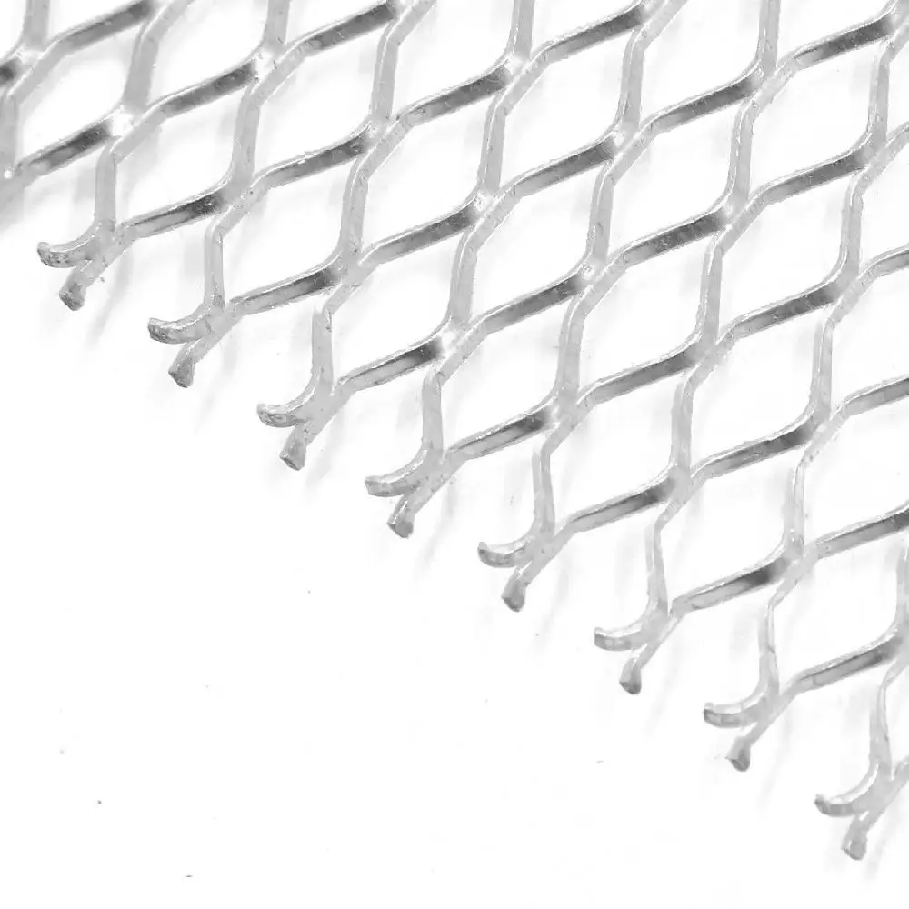 Автомобильная Серебристая/черная сетка для переднего бампера из алюминиевого