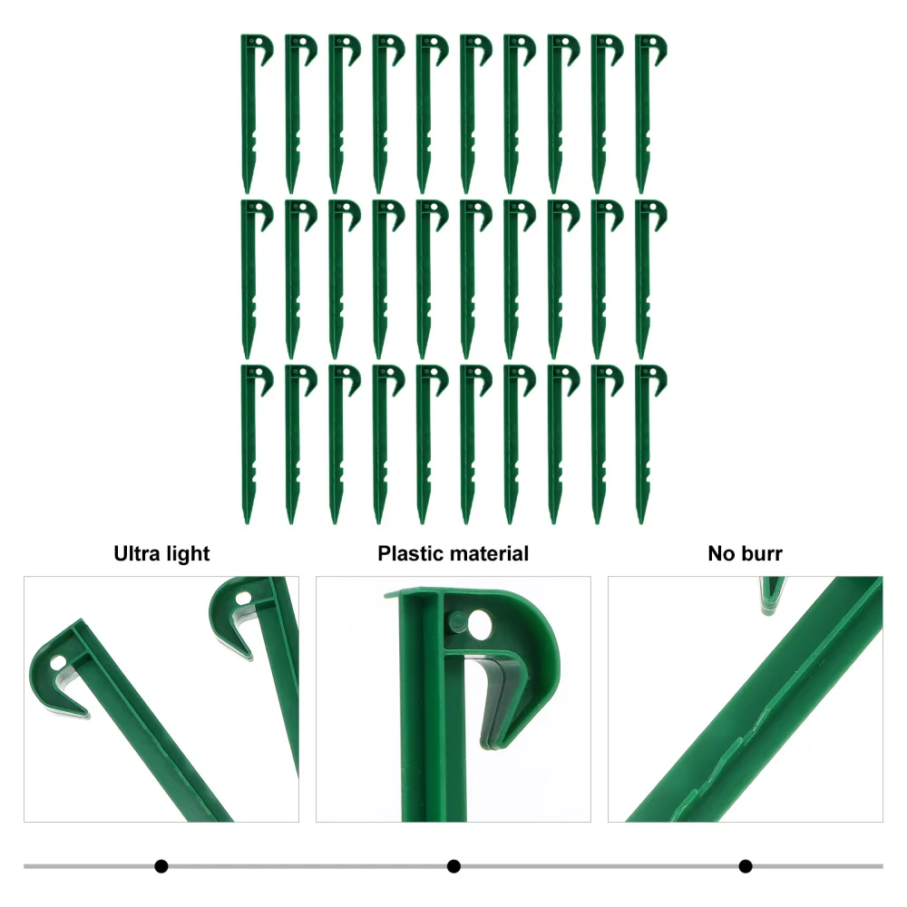 

30pcs Creative Garden Nails Delicate Garden Stakes Practical Ground Pegs