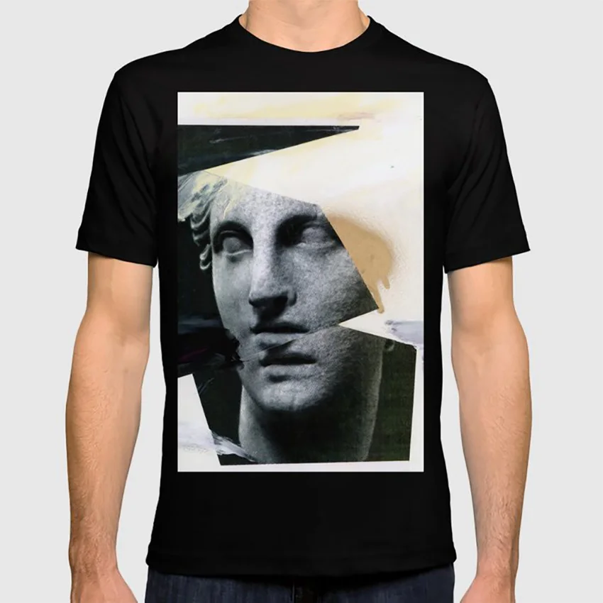 Без названия (краска ed композиция 8) Футболка смешанные Медиа коллаж золотой