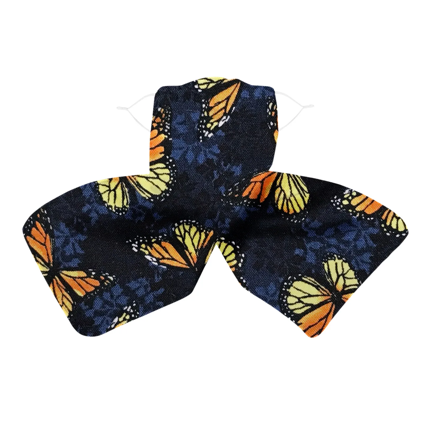 Шарф с принтом бабочки и листьев для женщин маска лица рта теплые шарфы