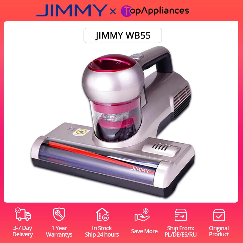 Ручной пылесос JIMMY Wb55 с защитой от клещей УФ лучами и стерилизацией устраняет