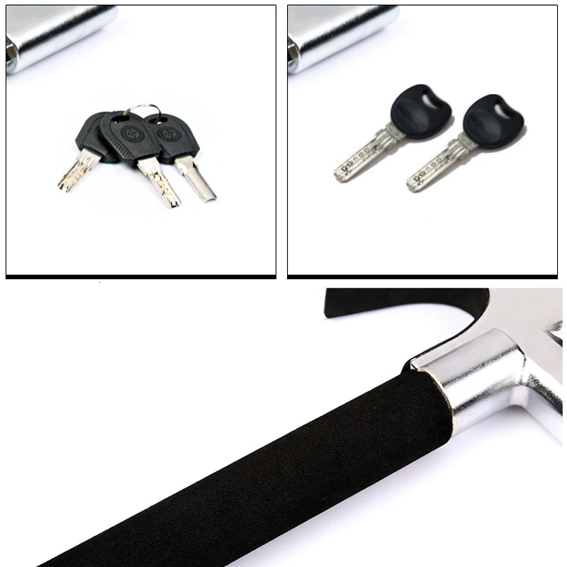 Замок на рулевое колесо Универсальный противокражный зажим сверхмощный замок