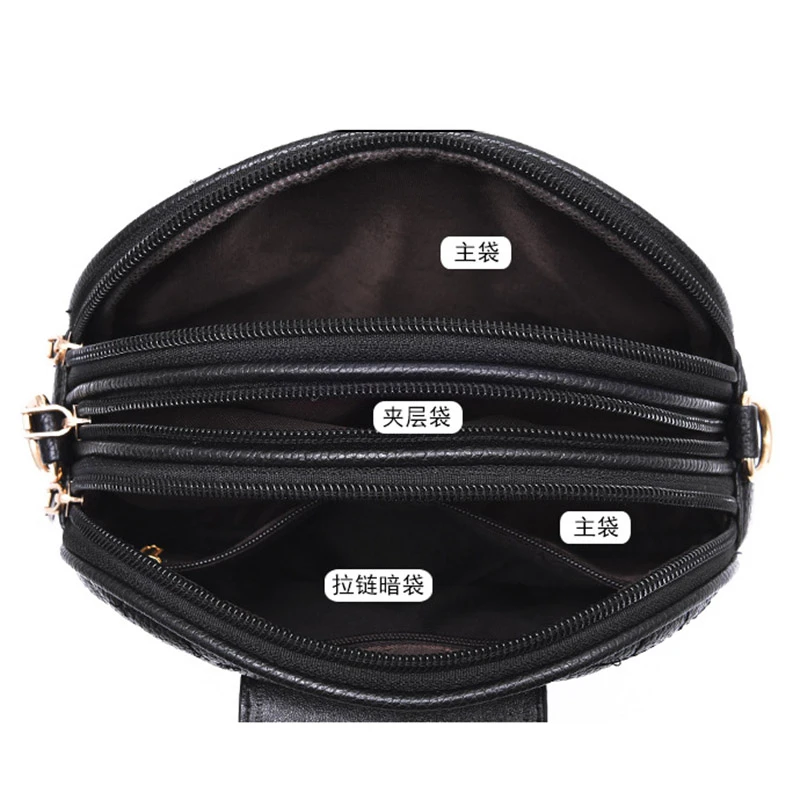 

Summer Small Shoulder Girl Messenger Bag Female Three Layers Circle Luxury Handbags Crossbody Bags For Women Designer Luios