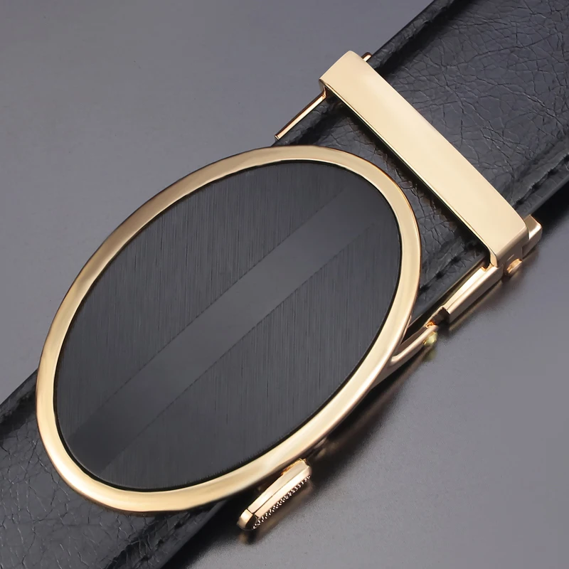 

Automatic buckle belt men High quality designer Waist Strap luxury famous brand genuine leather Black belt Formal ceinture homme