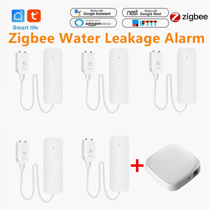 Датчик утечки воды Tuya Zigbee сигнализация для умный дом|Смарт-гаджеты| |