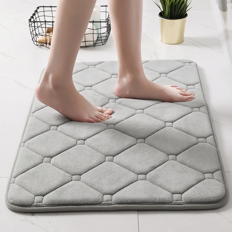 long size kitchen mat set coral fleece doormat for entrance bathroom toilet mat non slip water absorption kitchen bedside mats free global shipping