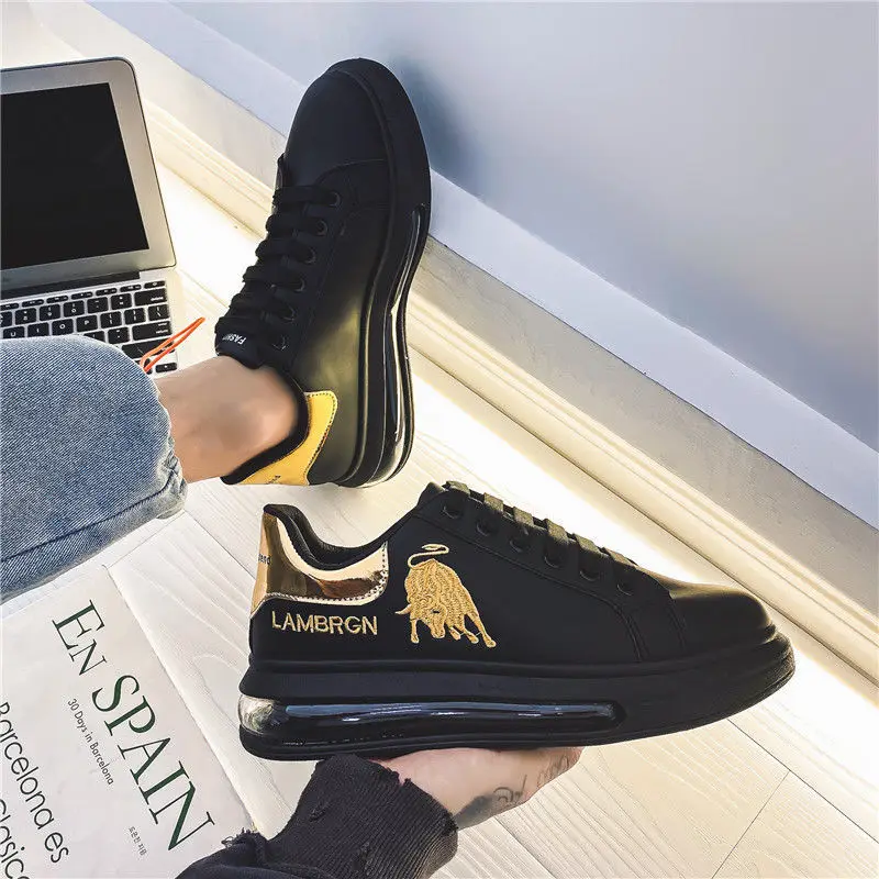 

shoes men's 2021 new daddy shoes male student versatile high air cushion sports casual men's shoes