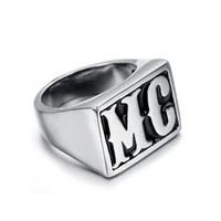 megin d vintage simple locomotive series mg titanium steel rings for men women couple friend family fashion gift jewelry
