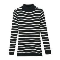 abrini 2021 stripe thermal long johns women warm basics sweater velvet pullovers thick women winter warm layers tops sweater