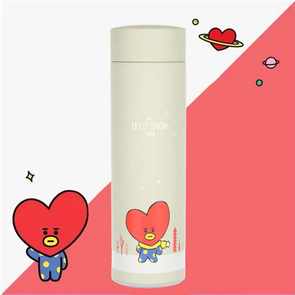 

Bulletproof boy Star surroundings Korea Thermos Cup Kpop V Tata Cute Chimmy Cookie Shooky Dog Rabbit Water Bottle Dropshipping