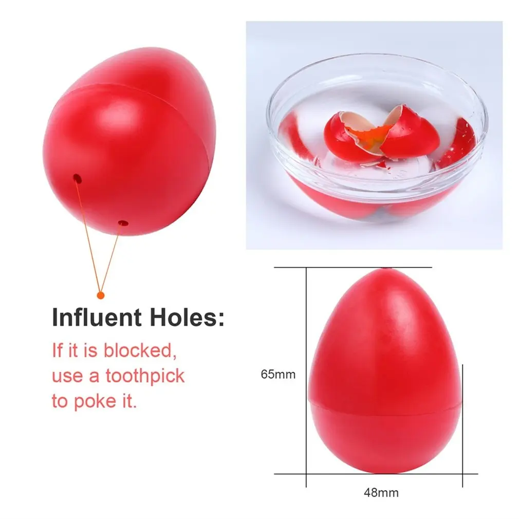 

HOT OCDAY 3Pcs Dinosaur Eggs Magic Water Hatching Growing Colorful Dinosaur Add Cracks Grow Eggs Learning Educational Funny