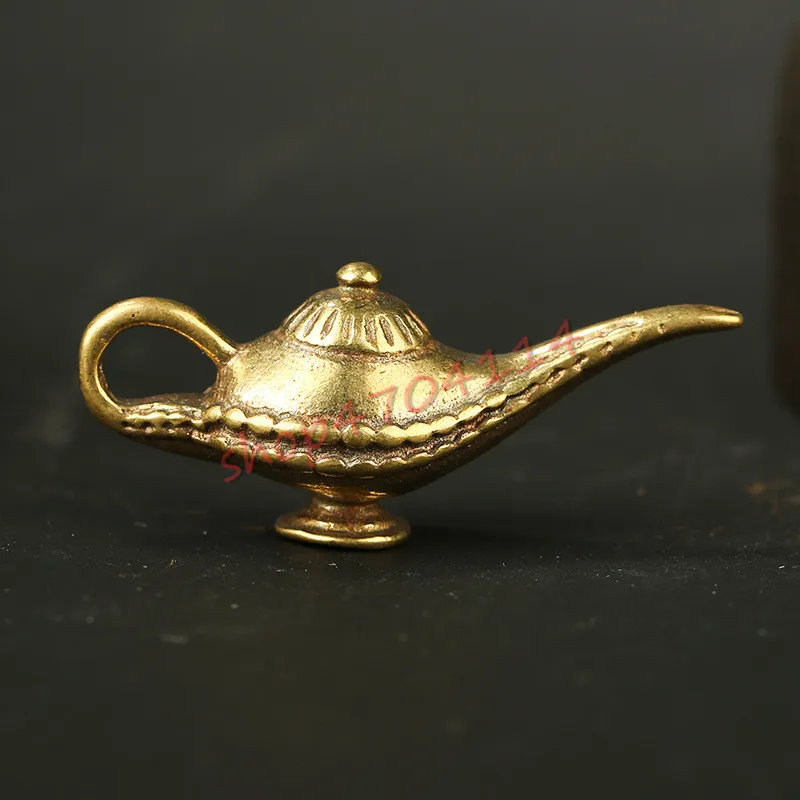 Креативная Чистая латунь волшебная лампа небольшие украшения изысканные
