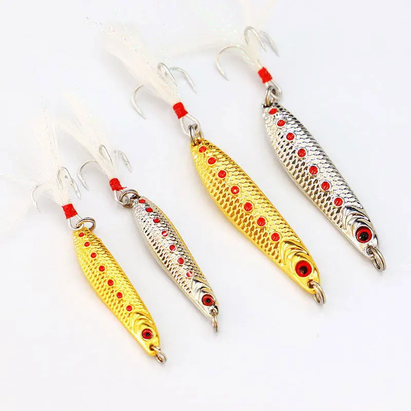 

Metal Leech Vib Blade Lure 7/10//15/20G Sinking Vibration Baits Artificial Feather Vibe for Bass Pike Perch Fishing Long Shot