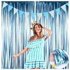 Свадебный фон бахрома занавеска с блестками фольга дождь шторы детский день рождения Единорог вечерние украшения детский душ фотобудка занавески