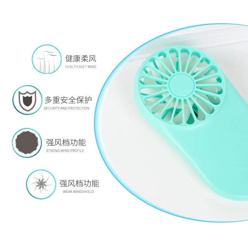

New Pattern Pocket Fans Usb Charge Mini- Hold Fans Student Outdoors Bring Sika Portable Small Fan DC Mini Air Cooler Ventilador