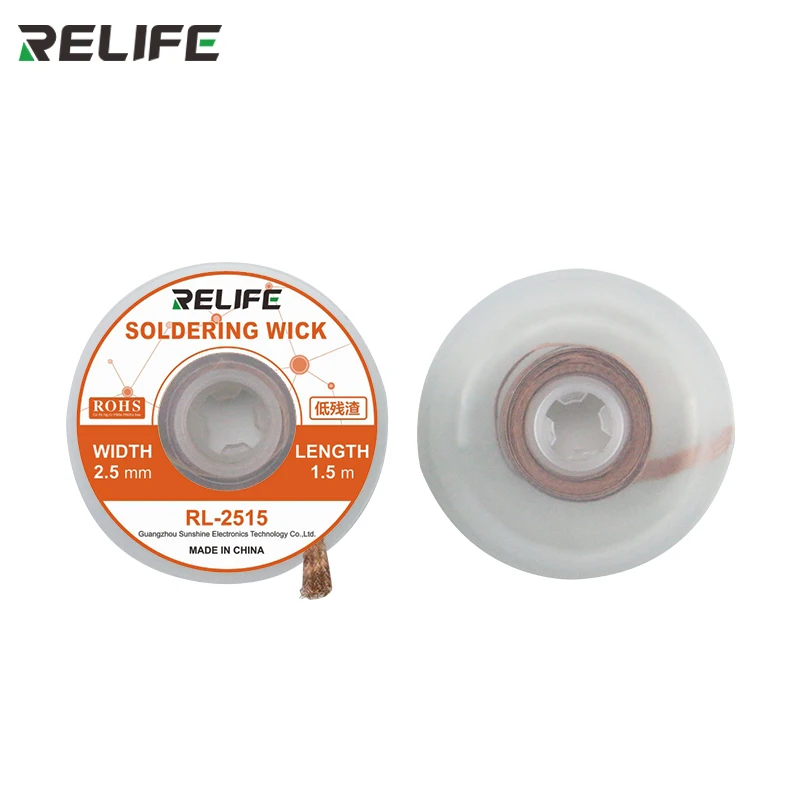 

RELIFE Copper Desoldering Braid Soldering Wick Efficient Tin Removal For Phone Mainboard BGA Repair Tool