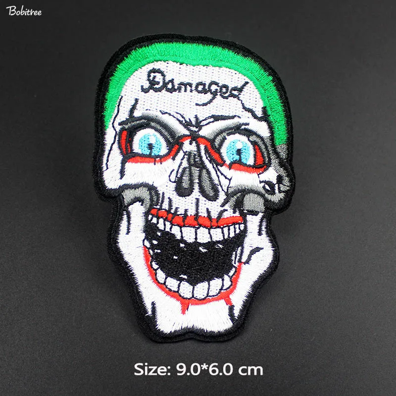 Металлические нашивки в стиле панк ужас Череп полоски для одежды куртки рюкзака