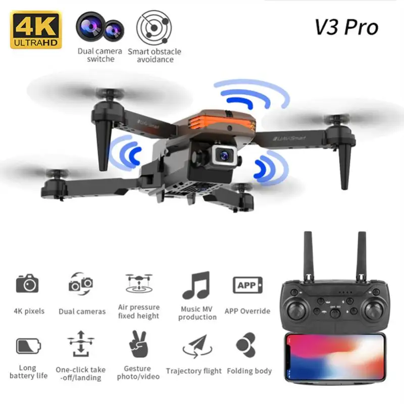 

Мини-Квадрокоптер складной с камерой 2022 P, 1080P, Wi-Fi, Fpv