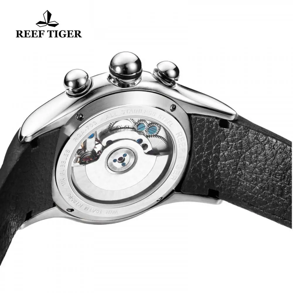 Часы мужские автоматические модные водонепроницаемые механические Спортивные с