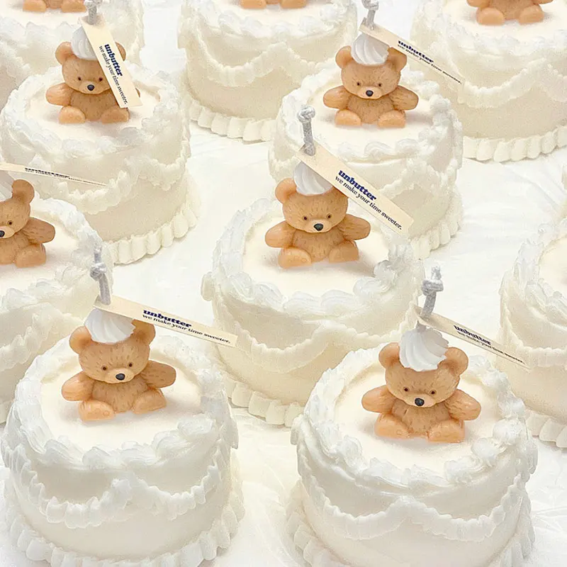 

DIY Cake Candle Mold 3D Silicone Simulation Cream Decorating Fruit Shape Candle Soap Making Scented Mould