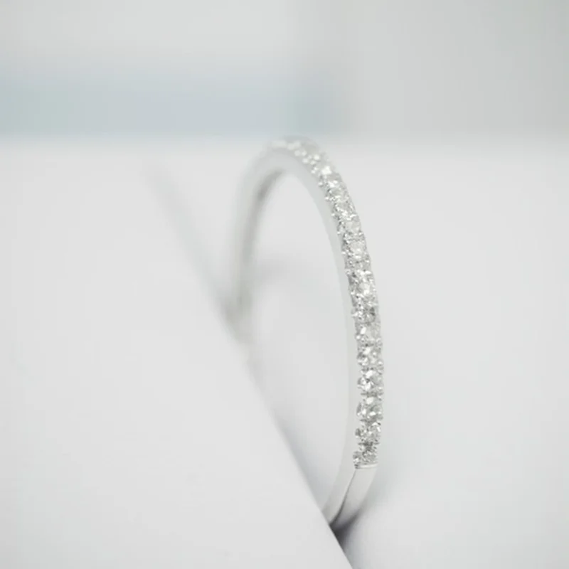 

Micro Pave Cubic Zirconia Wedding/Engagement Rings Silver Color Fashion Brand Crystal Ring Jewelry For Women