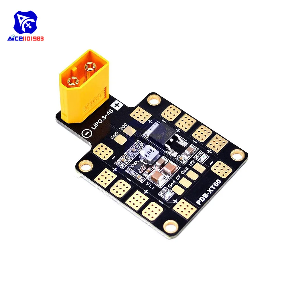 Мини концентратор питания diymore PDB XT60 распределительная плата соответствует BEC 5