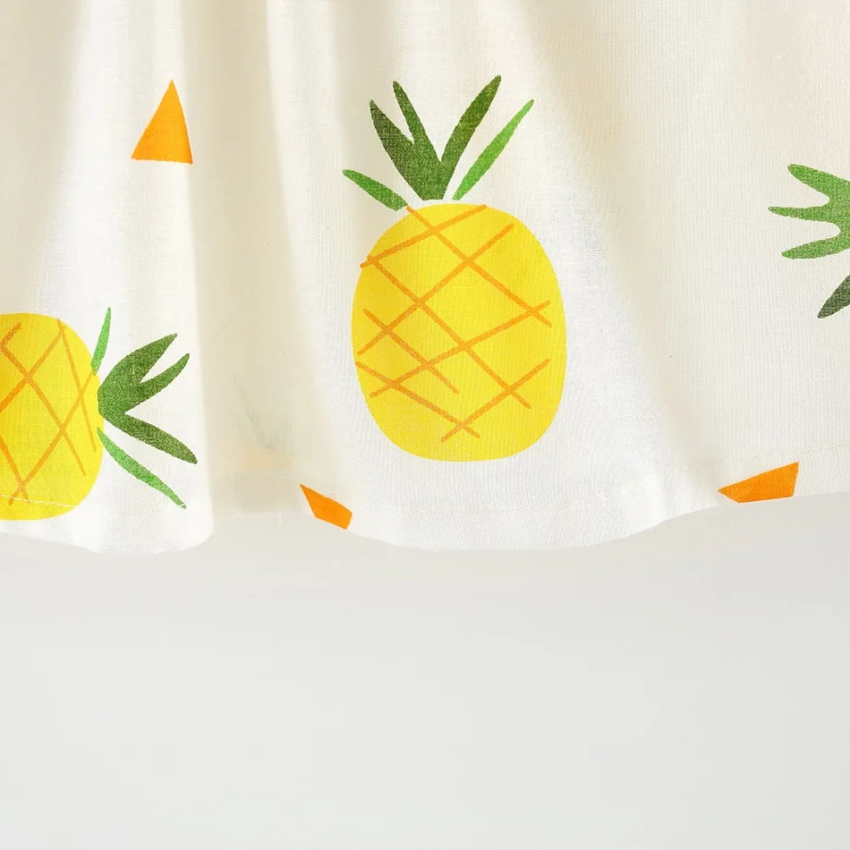 

Baby Girl Clothing Set Newborn Pineapple Print Dress Girls Summer Princess Dress Newborn Halloween Birthday Party Costume 0-3T