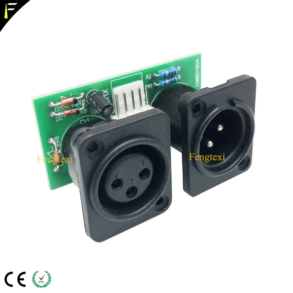 2шт 7R/5R 200/230 DMX512 сигнала подключения платы Часть Маленькая PCB 3-конт. XLR разъем DMX с чипом платы Ремонт Замена