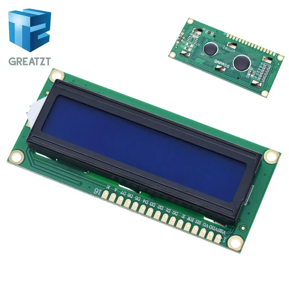GREATZT 1 шт. модуль ЖКД синий зеленый экран IIC/igc 1602 для arduino 1602 lcd UNO r3 mega2560 lcd 1602 - Цвет: lcd1602 Blue