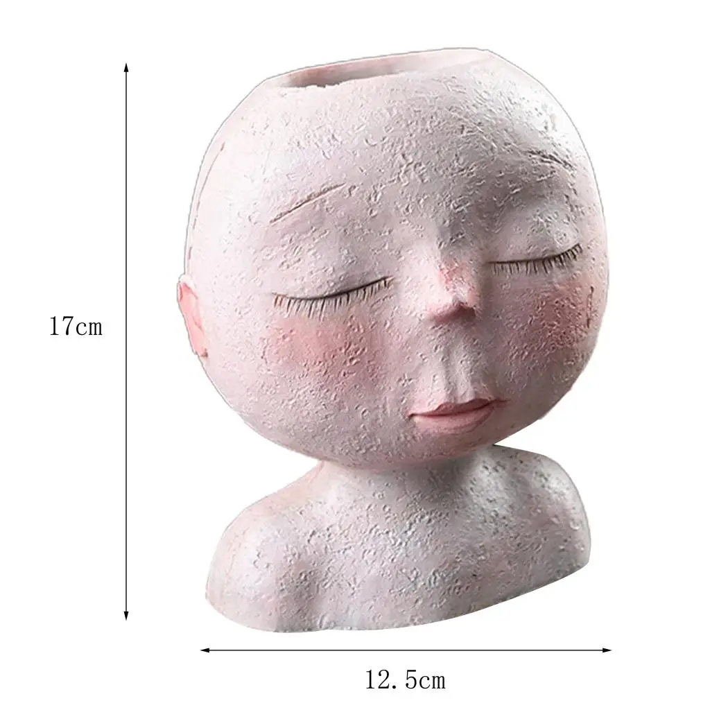 Face Succulent Planter Vase Small Head Home Decoration Cactus Indoor Plant Pot Flowerpot | Дом и сад