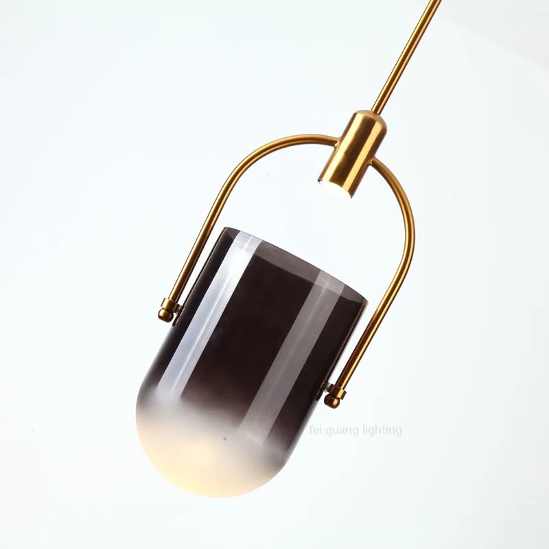 Скандинавские креативные стеклянные подвесные светильники в стиле постмодерн
