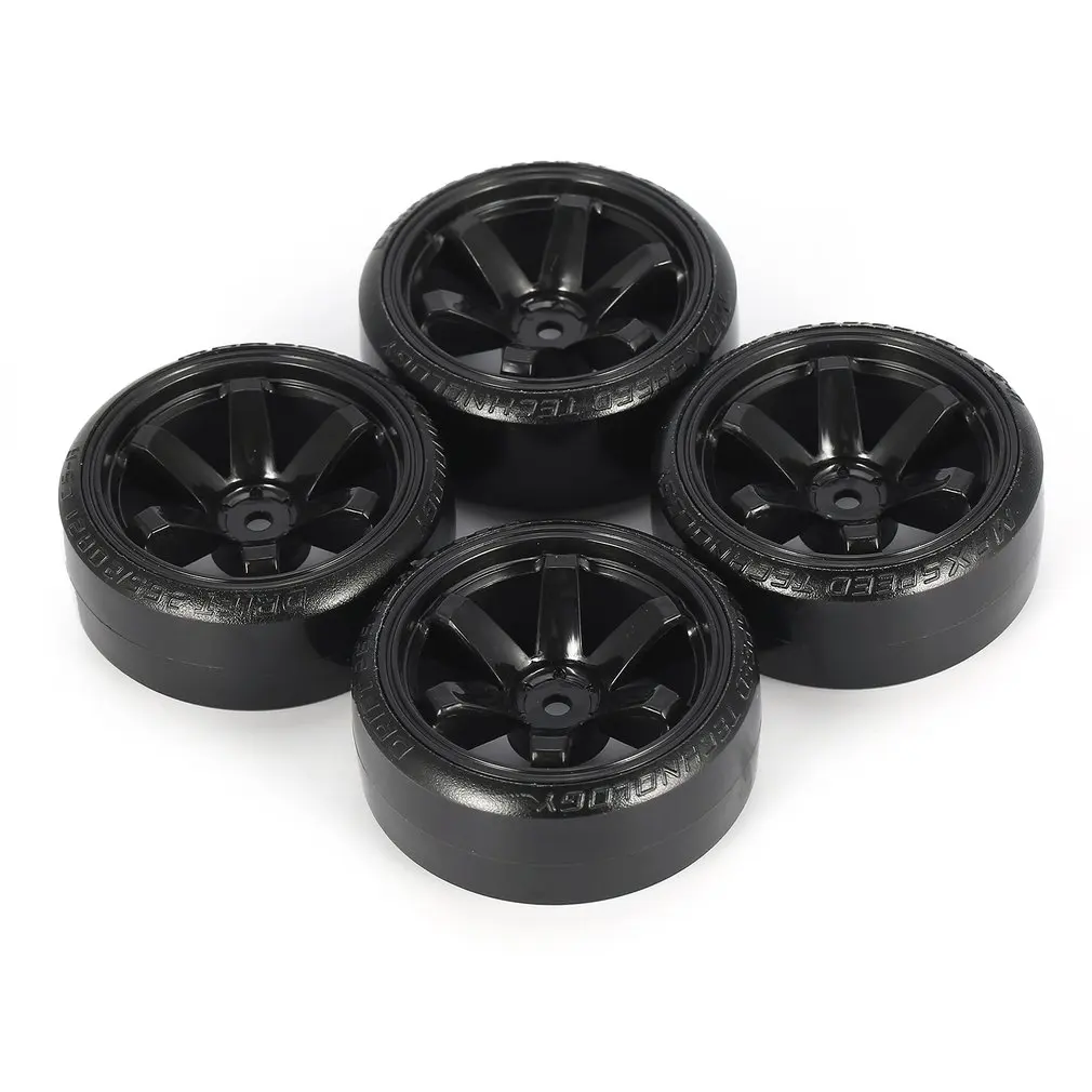 

4Pcs Hard Plastic RC Drift Tire Hard Tyre Set For Traxxas HSP HPI RC On-road Vehicle Drifting Car Spare Parts