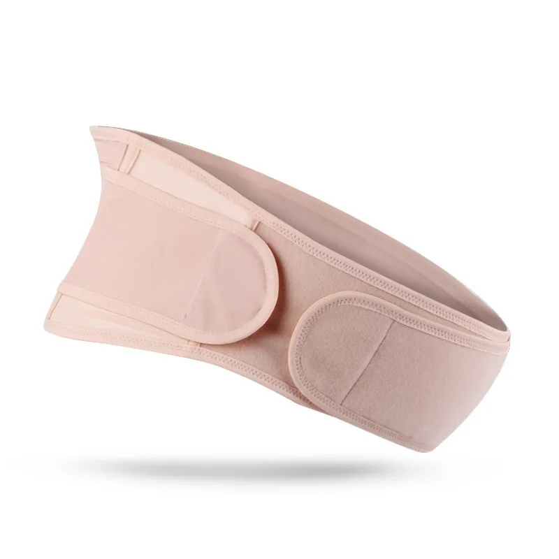 Cintur&oacute;n de apoyo para la cintura de las mujeres embarazadas, cintur&oacute;n Abdominal Delgado, transpirable, de doble prop&oacute;sito, de algod&oacute;n, c&oacute;modo y ajustable, color rosa y negro-3