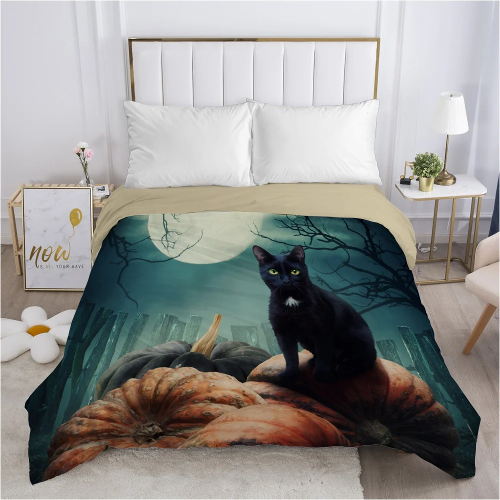 

Cartoon Hallowmas Children's Duvet cover Quilt/Blanket/Comfortable Case Bedding for kids baby boy girls 140x200 for Home cat