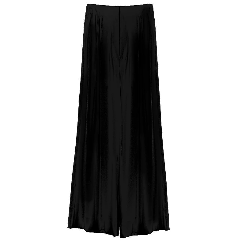 

Women elegant White Color fairy High Waist Casual Wide Leg Long Palazzo Pants Trousers