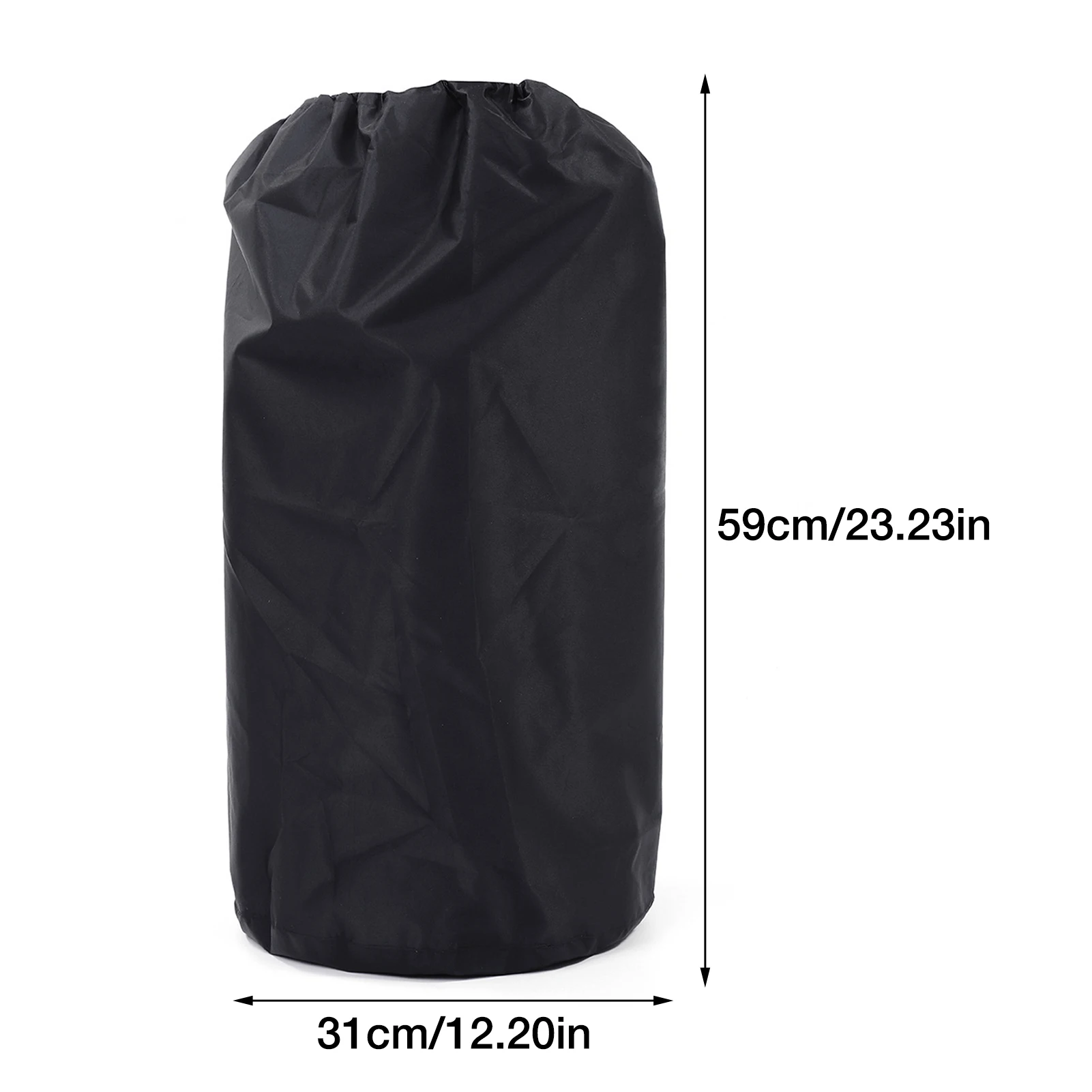 

Propane Tank Cover With Drawstrings Fits 20lb Tank Cylinder Gas Bottle Covers Waterproof Black Oxford Cloth Protective Cover